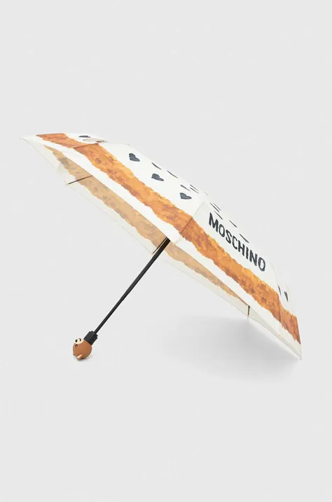 Moschino parasol kolor beżowy 8377
