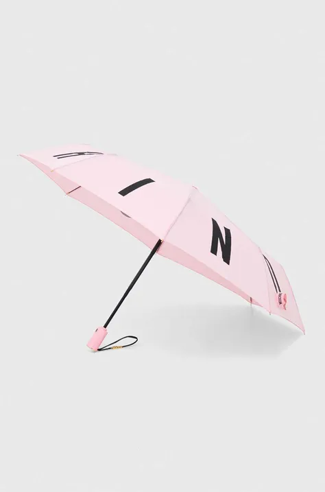 Moschino parasol kolor różowy