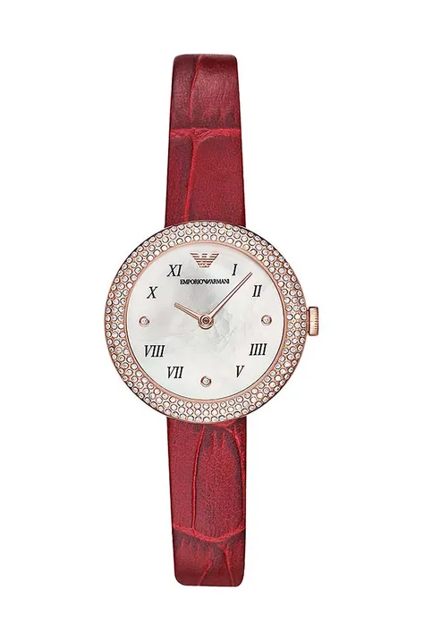 Годинник Emporio Armani жіночий колір червоний