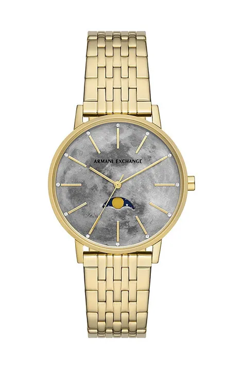 Ρολόι Armani Exchange χρώμα: χρυσαφί