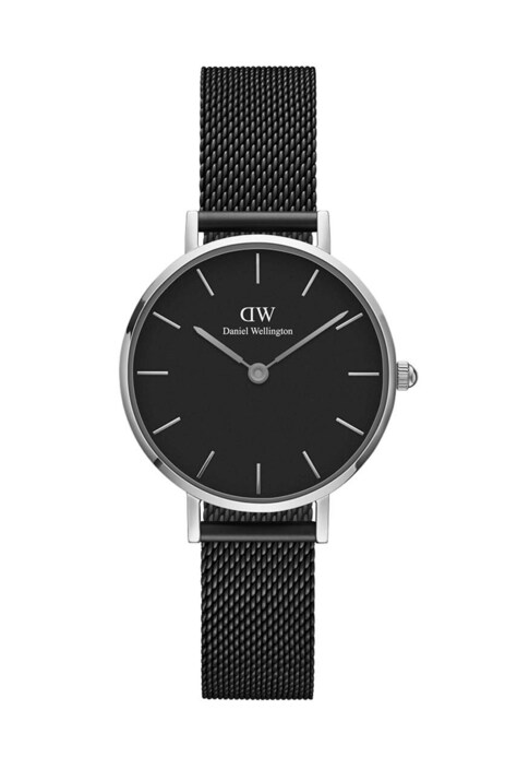 Daniel Wellington ceas Petite 28 Ashfield femei, culoarea negru