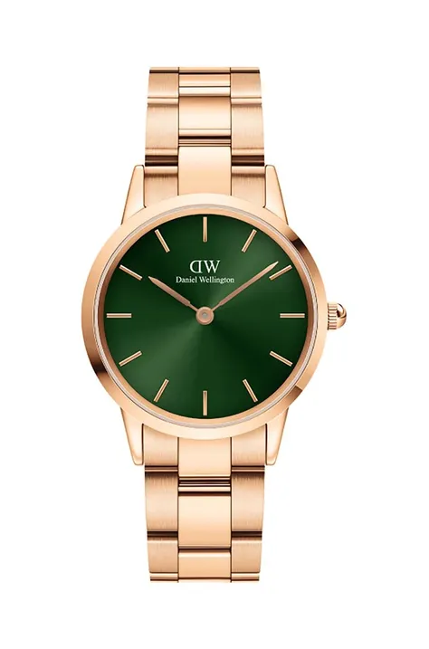 Годинник Daniel Wellington Iconic Link Emerald 32 жіночий колір золотий