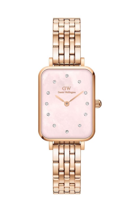 Daniel Wellington ceas Quadro Lumine 20x26 Link femei, culoarea auriu