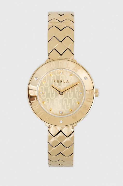 Hodinky Furla zlatá barva