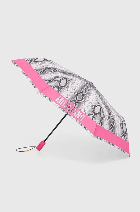 Moschino parasol kolor różowy