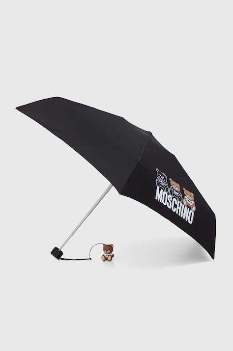 Парасоля Moschino колір чорний 8061 SUPERMINIA