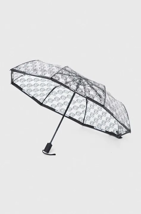 Karl Lagerfeld parasol kolor transparentny