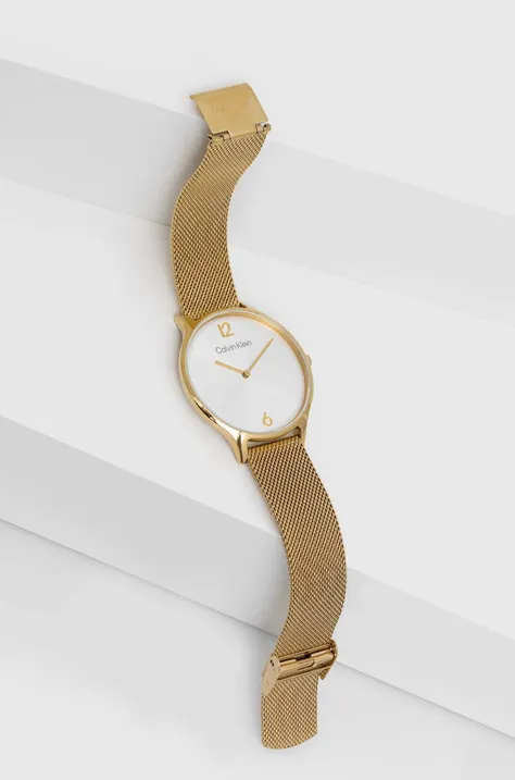 Calvin Klein ceas femei, culoarea auriu
