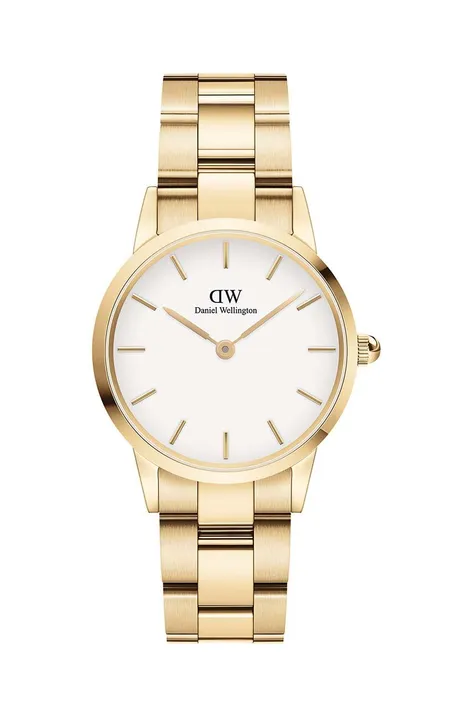 Годинник Daniel Wellington Iconic Link White жіночий колір золотий