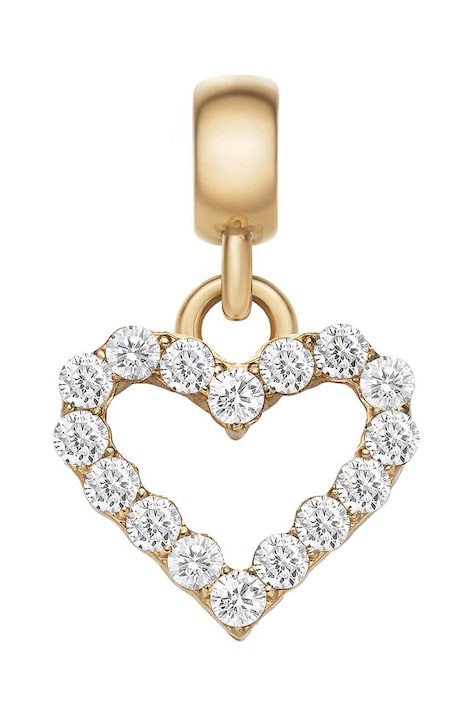 Daniel Wellington zawieszka z kryształków Charm Heart White Crystal