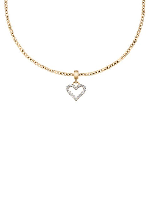 Підвіска з кристалів Daniel Wellington Charm Heart White Crystal — фото 2