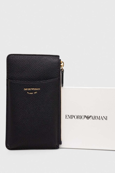 Чохол на банківські карти Emporio Armani — AA00-AKD5T7, чорний — фото 3