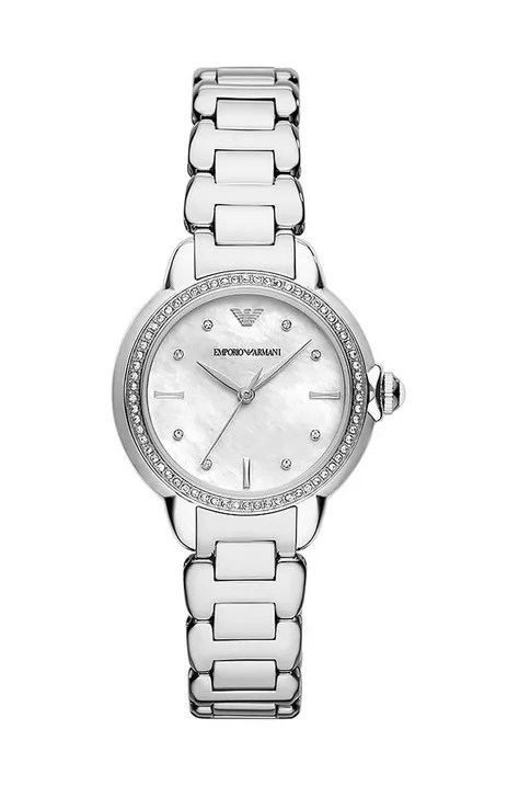 Годинник Emporio Armani жіночий колір срібний