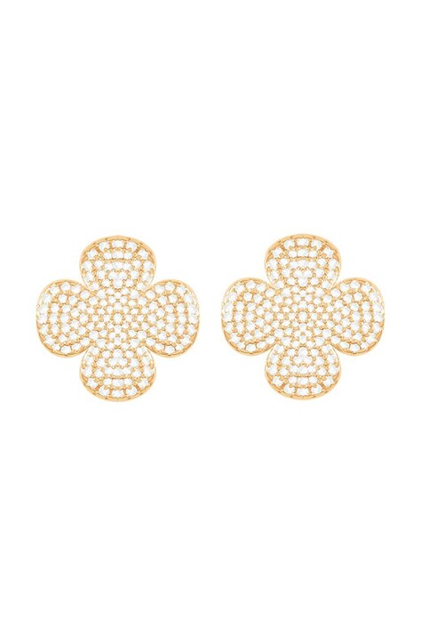 Pozlátené náušnice Lilou Microsetting 4/10/KOL/BIC/PO