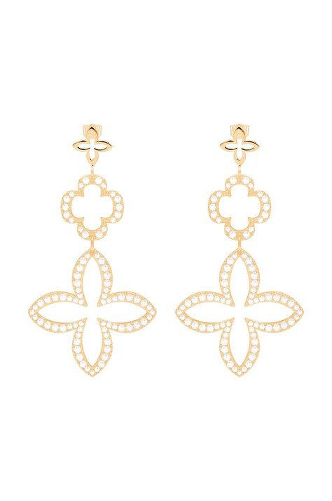 Επιχρυσωμένα σκουλαρίκια Lilou Les Trésors de Lilou