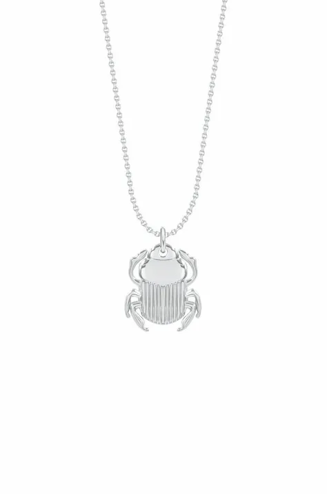 Postříbřený náhrdelník Lilou Skarabeusz