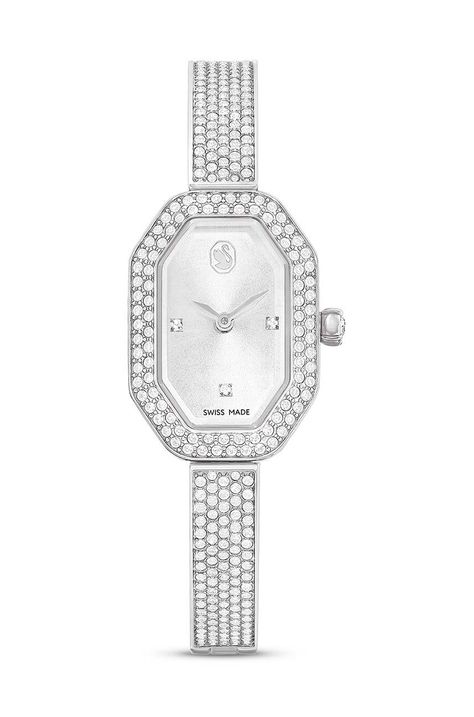 Sat Swarovski DEXTERA BANGLE za žene, boja: srebrna