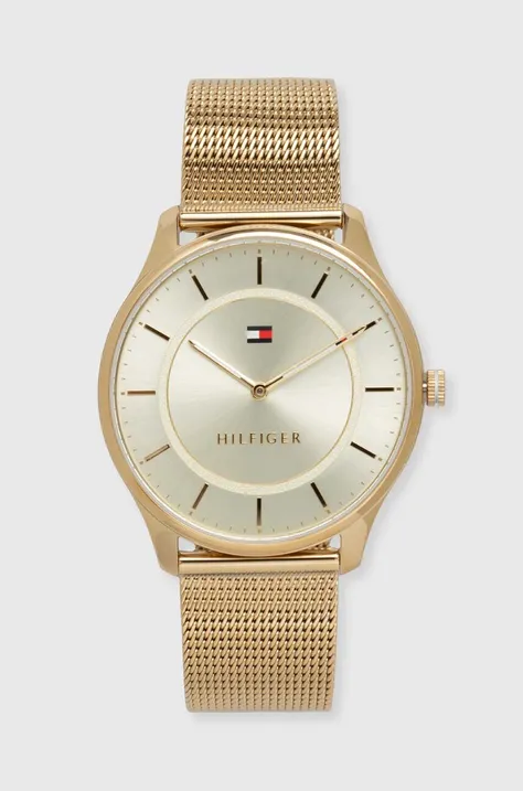 Hodinky Tommy Hilfiger zlatá barva