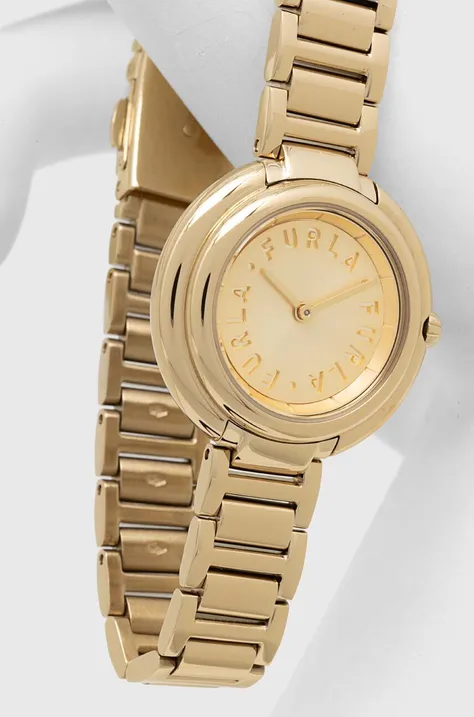 Furla zegarek damski kolor złoty