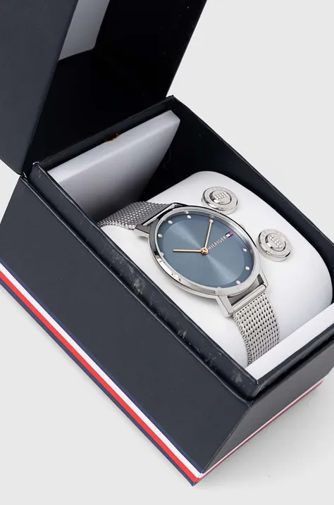 Tommy Hilfiger ceas femei, culoarea argintiu, 2770160