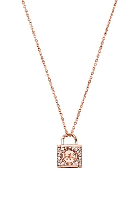Strieborný pozlátený náhrdelník Michael Kors MKC1629AN791