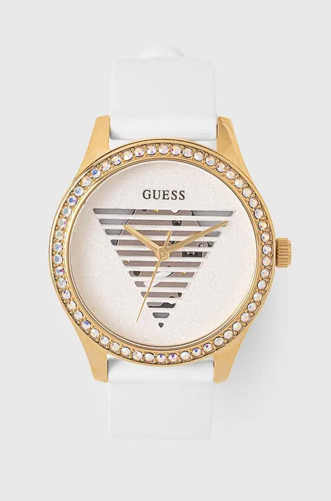 Guess zegarek damski kolor biały GW0530L6