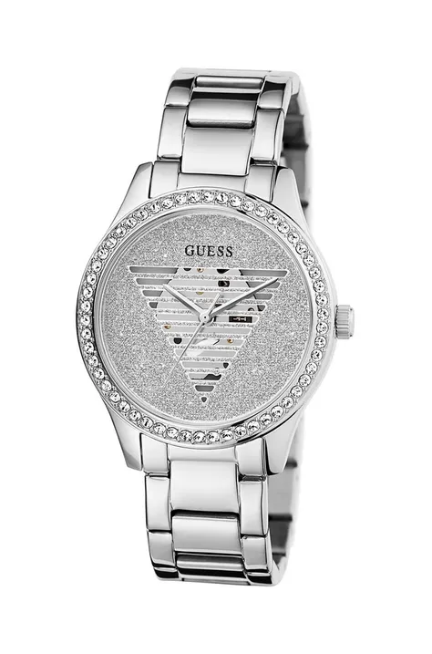 Guess zegarek damski kolor srebrny GW0605L1