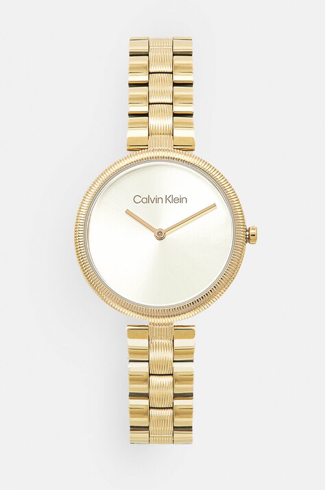 Ura Calvin Klein ženska, zlata barva, 25100014