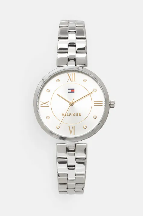 Ρολόι Tommy Hilfiger χρώμα: ασημί, 1782683