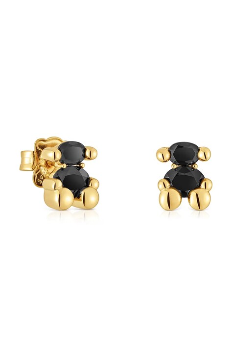 Pozlacené stříbrné náušnice Tous Bold Bear Gem 1004226800