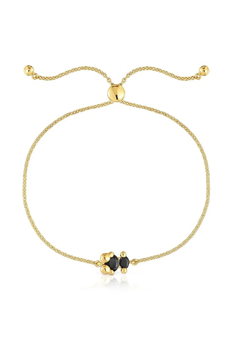 Srebrna narukvica presvučena zlatom Tous Bold Bear Gem 1004228600