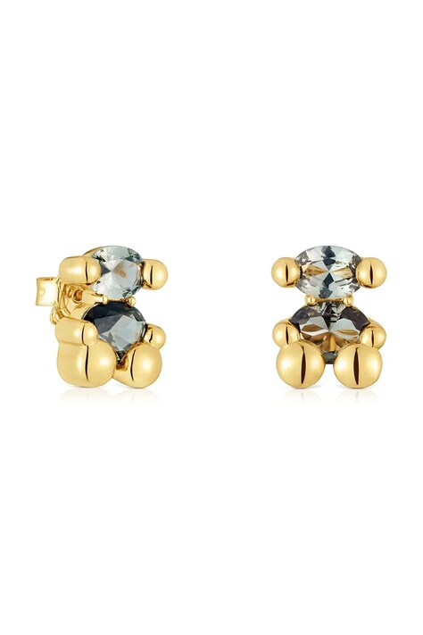 Strieborné pozlátené náušnice Tous Bold Bear Lab 1004255000