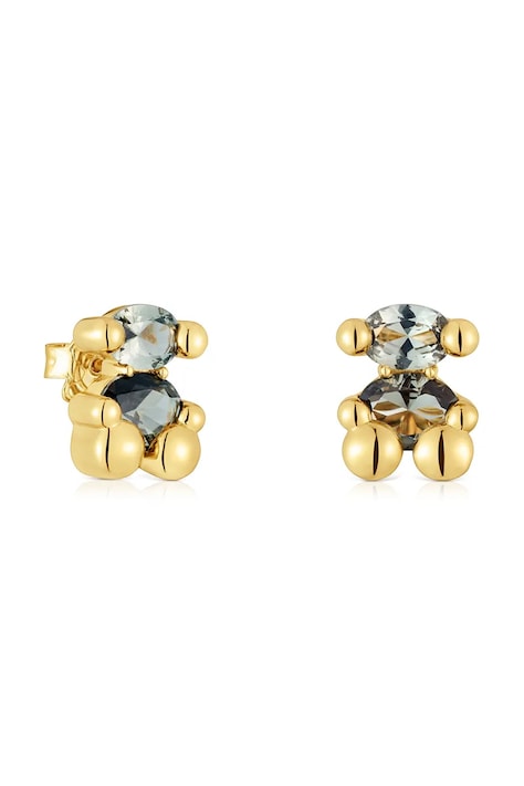 Strieborné pozlátené náušnice Tous Bold Bear Lab 1004255000