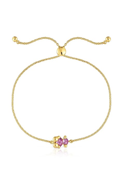 Zapestnica iz srebra prevlečenega z zlatom Tous Bold Bear Lab 1004253800