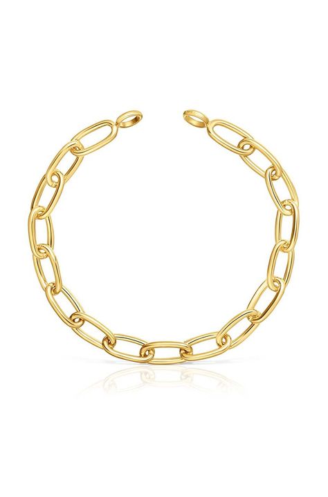 Βραχιόλι από επιχρυσωμένο ασήμι Tous Hold Oval 1004227700