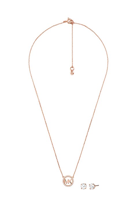 Кольє та сережки з позолоченого срібла Michael Kors — AA00-AKD7WD, золотий — фото 2
