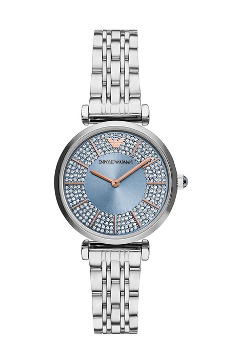 Годинник Emporio Armani Gianni T-Bar жіночий колір срібний AR11594