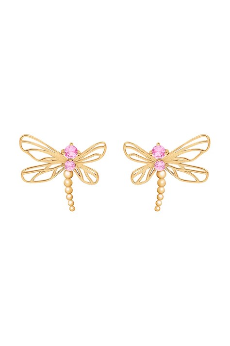 Позолоченные серьги Lilou Dragonfly 182/22/KOL/AZU/ROC/PO