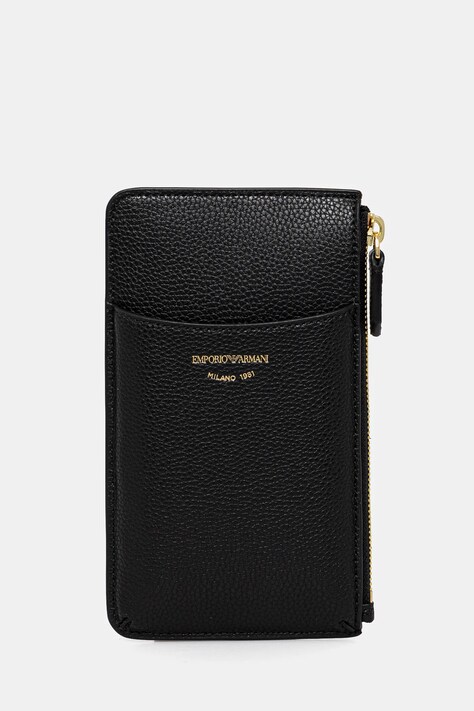 Emporio Armani portofel femei, culoarea negru, EW000543 AF11953