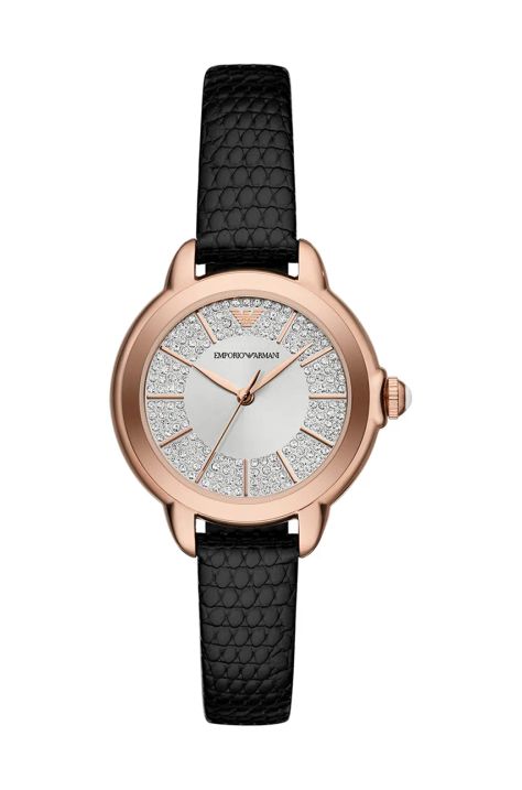 Ρολόι Emporio Armani χρώμα: μαύρο, AR11631