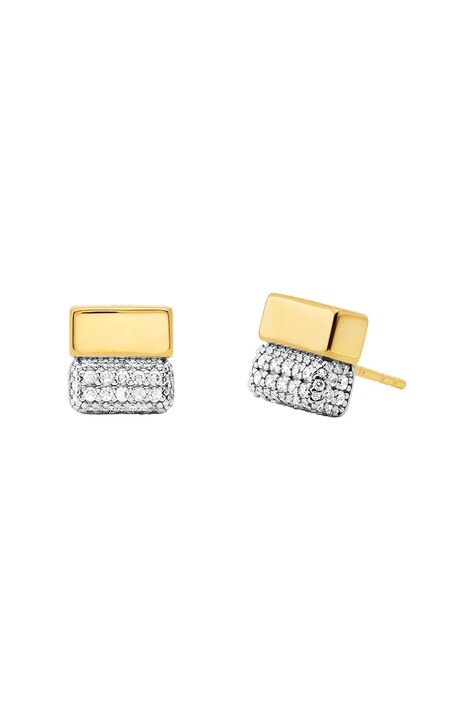 Позлатени сребърни обици Michael Kors MKC1754CZ931