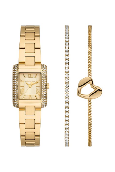 Michael Kors óra és karkötő sárga, MK7510SET