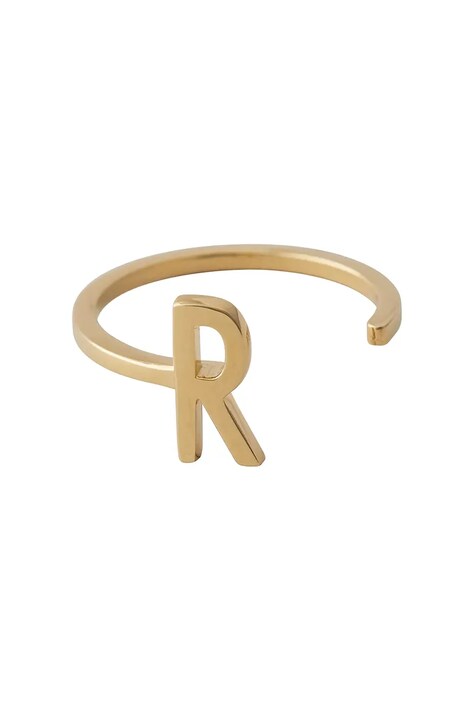 Srebrni prsten pokriven zlatom Design Letters 90601000R