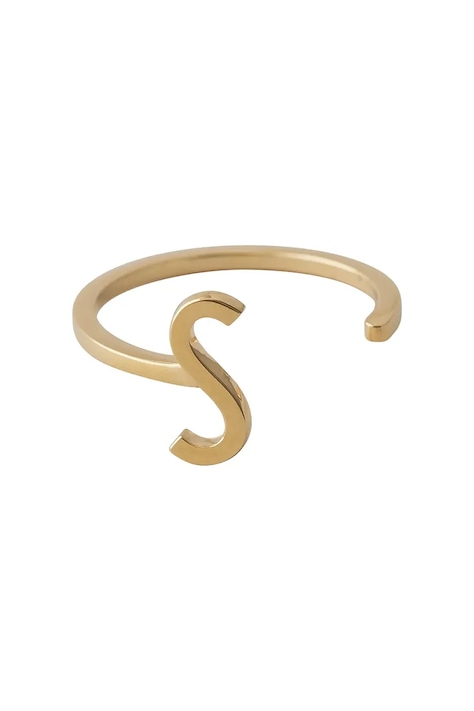Срібний перстень з позолотою Design Letters 90601000S