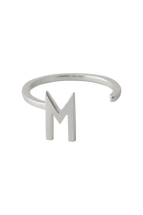 Срібний перстень з позолотою Design Letters 90601001M
