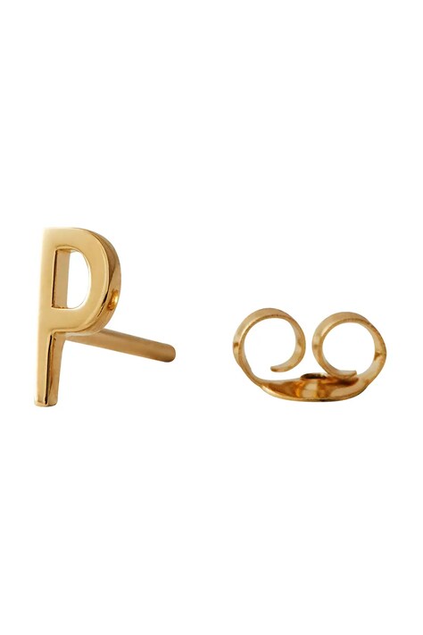 Pozlacené stříbrné náušnice Design Letters 90401001P