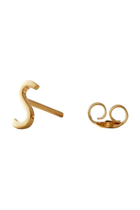 Pozlacené stříbrné náušnice Design Letters 90401001S