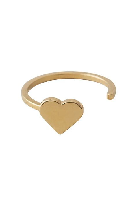 Design Letters inel de argint placat cu aur 90602000GOLD