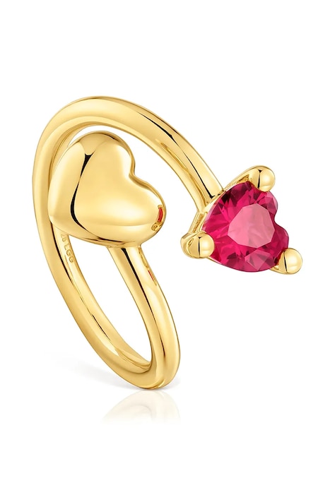 Pozlacený stříbrný prsten Tous 1004327014