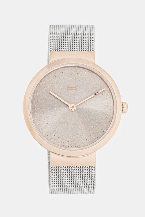 Ρολόι Tommy Hilfiger χρώμα: ασημί, 1782467